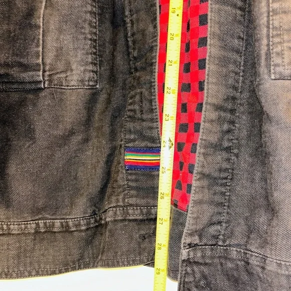 Ultra Pink Black Cotton Field Jacket with Red Check Lining - Picture 5 of 10